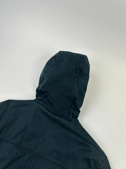 Dolce & Gabbana 00’s Multi Zip Tartan Layer Navy Blue Cotton Hood Jacket