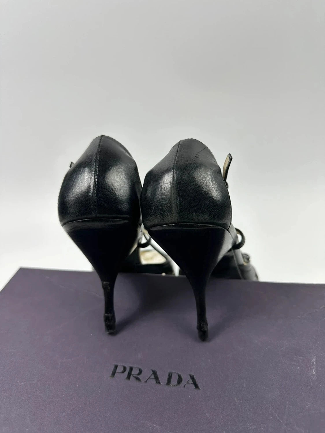 Prada 90’s Heels bumps escarpins talon bout pointu pointy toe