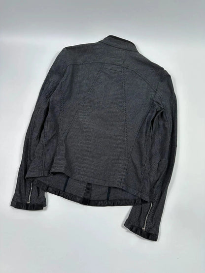 Marithé + Francois Girbaud jacket pied de poule veste fitted