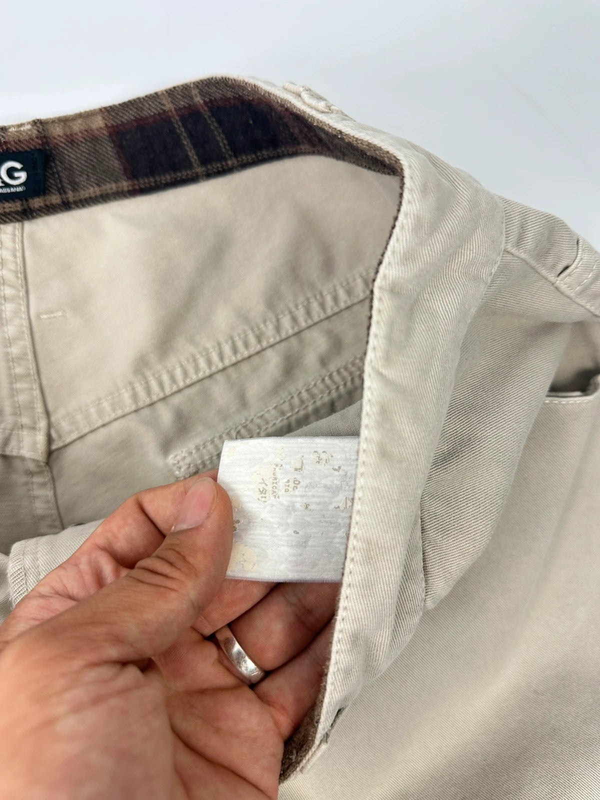 Dolce & Gabbana 00’s Beige Cargo Wide Legs Pants