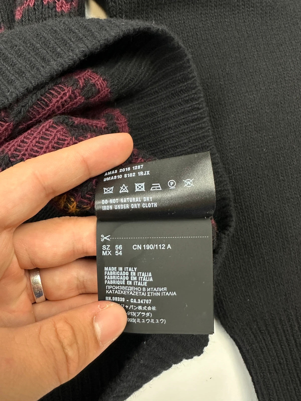 Prada Milano FW2018 Black Wool & Cashmere Knit Sweater