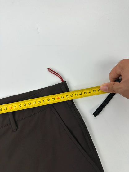 Prada Sport FW2002 Brown Flared Zip Pants