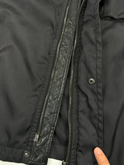 Prada Sport FW2007 Dark Navy Nylon & Leather Biker Jacket