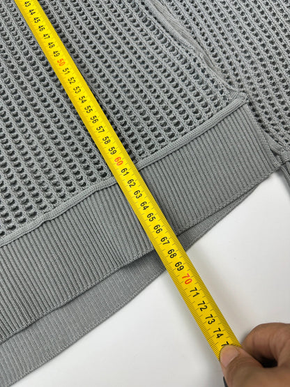 Dolce & Gabbana 00’s Grey Mesh Knit Sweater