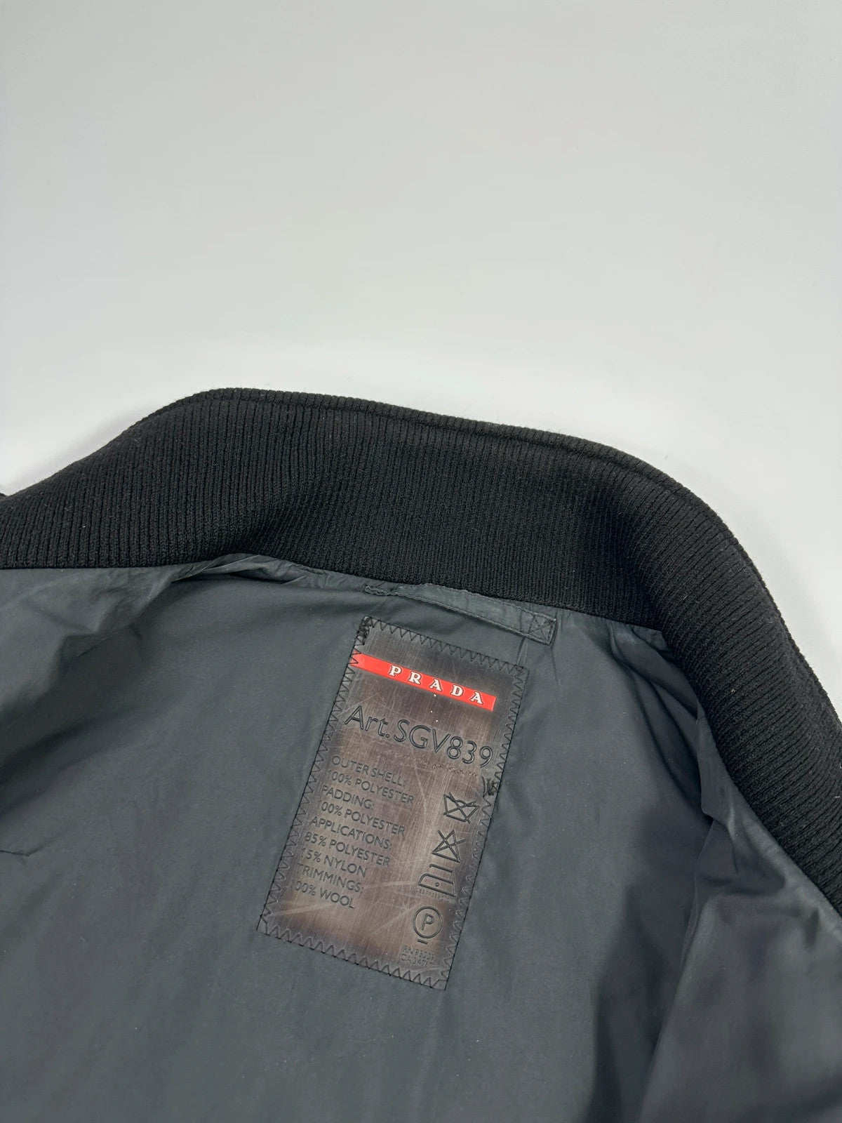 Prada Sport FW2006 Black Sleeveless Puffer Jacket