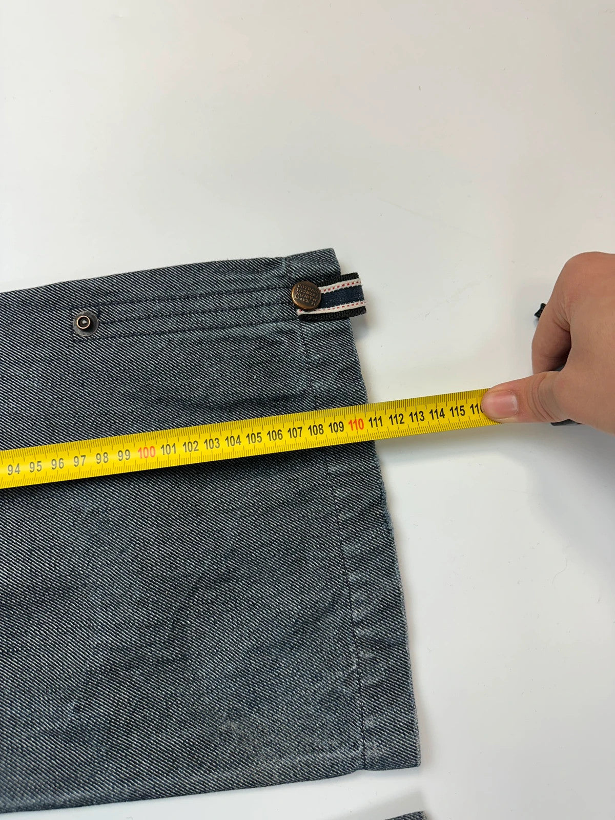 Marithé + François Girbaud 00’s Navy Bleu Grey Flared Denim Pants