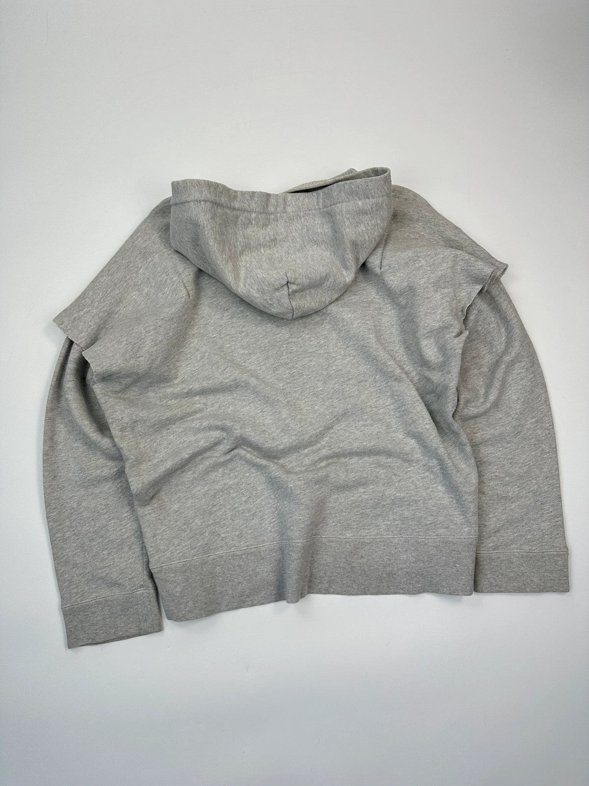 MM6 Margiela FW2017 Grey Hoodie Cuted Sleeves