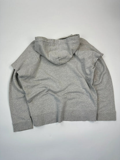 MM6 Margiela FW2017 Grey Hoodie Cuted Sleeves