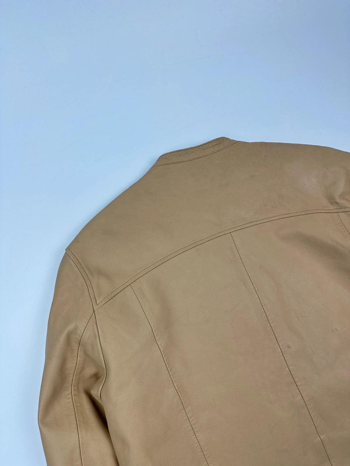 Givenchy 00’s Beige Leather Jacket Motor