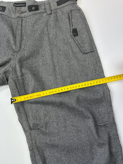Emporio Armani FW2007 Grey Wool Wide Legs Dress Pants