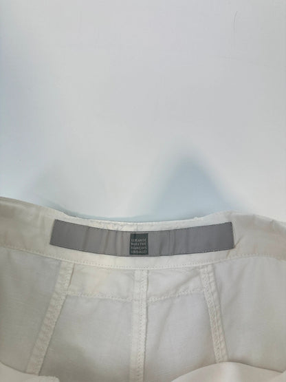 Marithé + François Girbaud White Parachute Cargo Light Pants