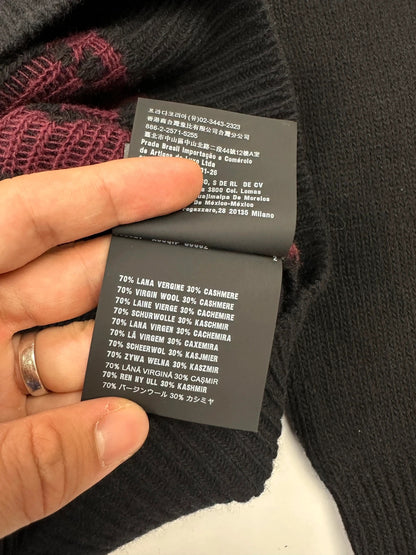 Prada Milano FW2018 Black Wool & Cashmere Knit Sweater