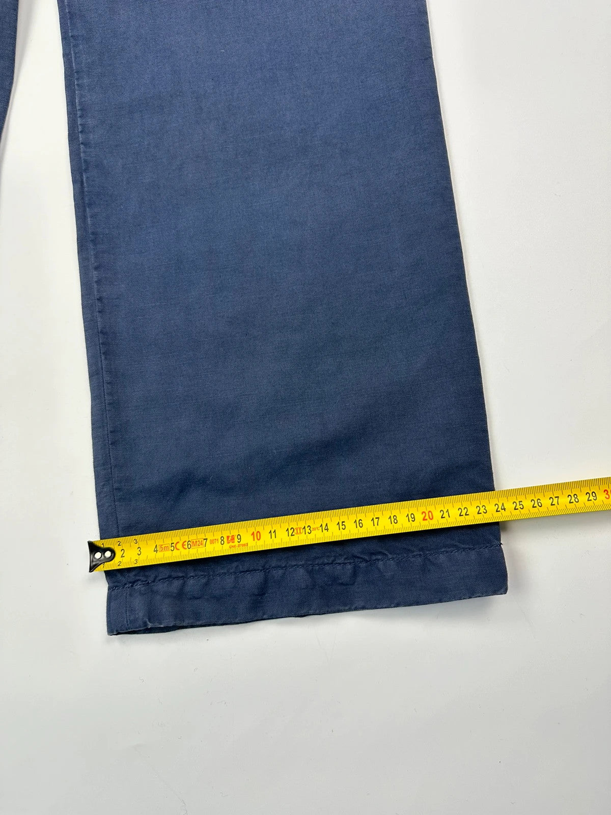 Prada Sport FW2002 Linen Asymetrical Cargo Zip Navy Blue Pants Troussers