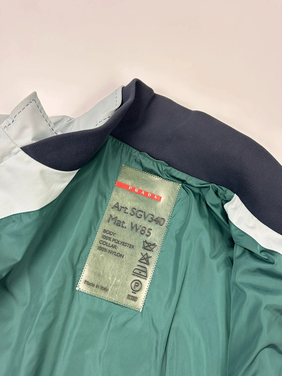 Prada Sport SS2000 Baby Blue Gorex-Tex Nylon Jacket