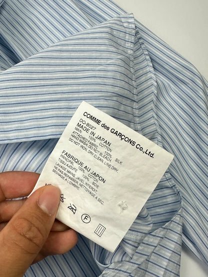 Comme Des Garçons Homme Deux AD2015 Bleu Stripes Longsleeves Shirt