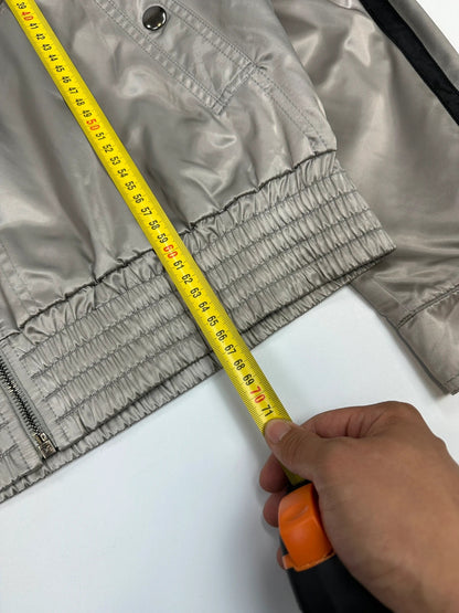 Dolce & Gabbana 00s Nylon Grey Shiny Silver Jacket