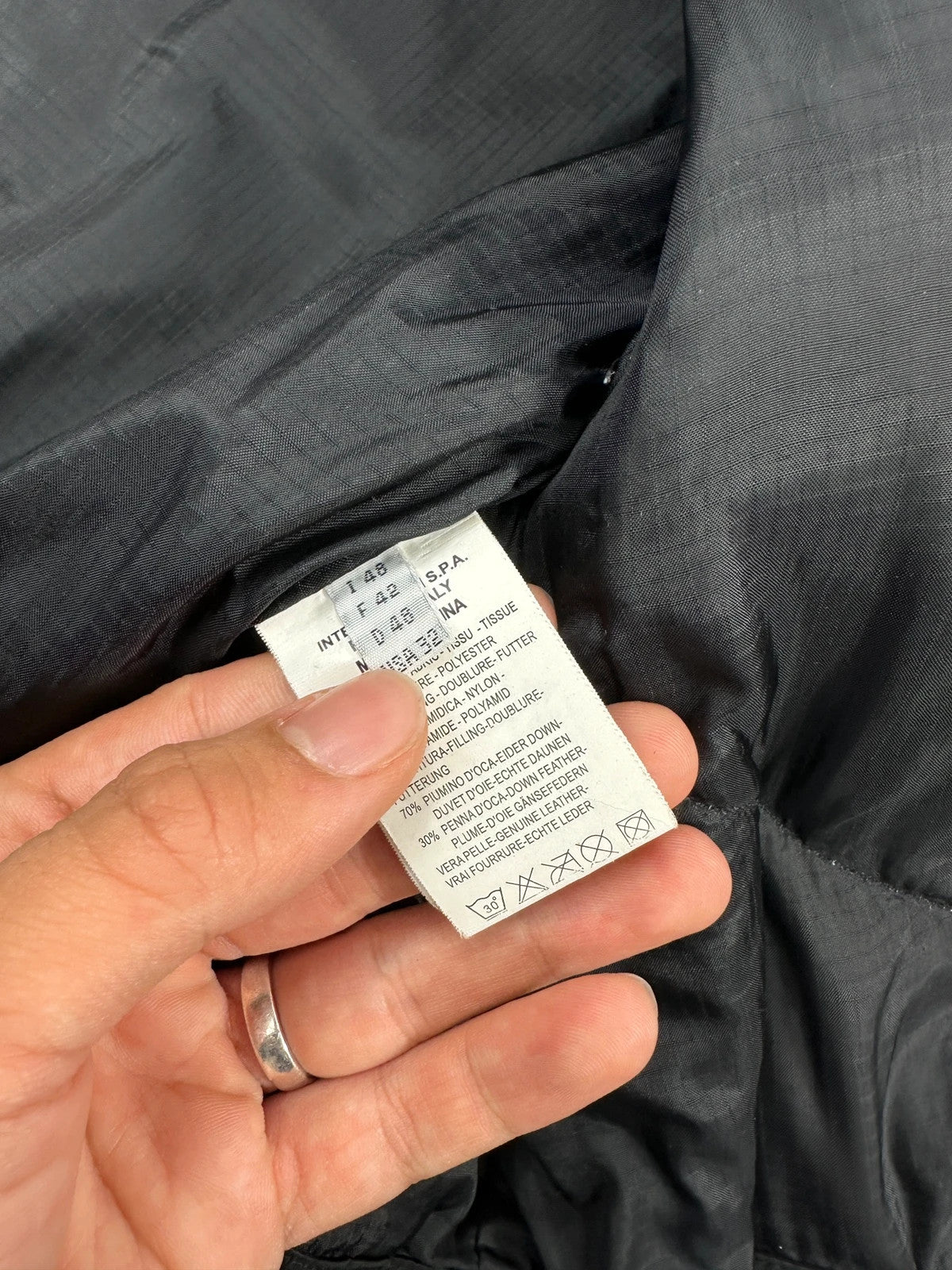 Marithé + François Girbaud 00’s Black Nylon Hooded Puffer Down Jacket