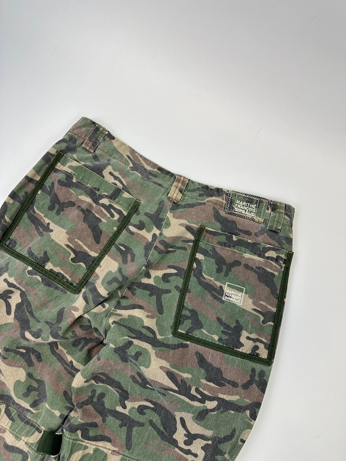 Marithé + François Girbaud 00’s Camo Baggy Straps Denim Pants