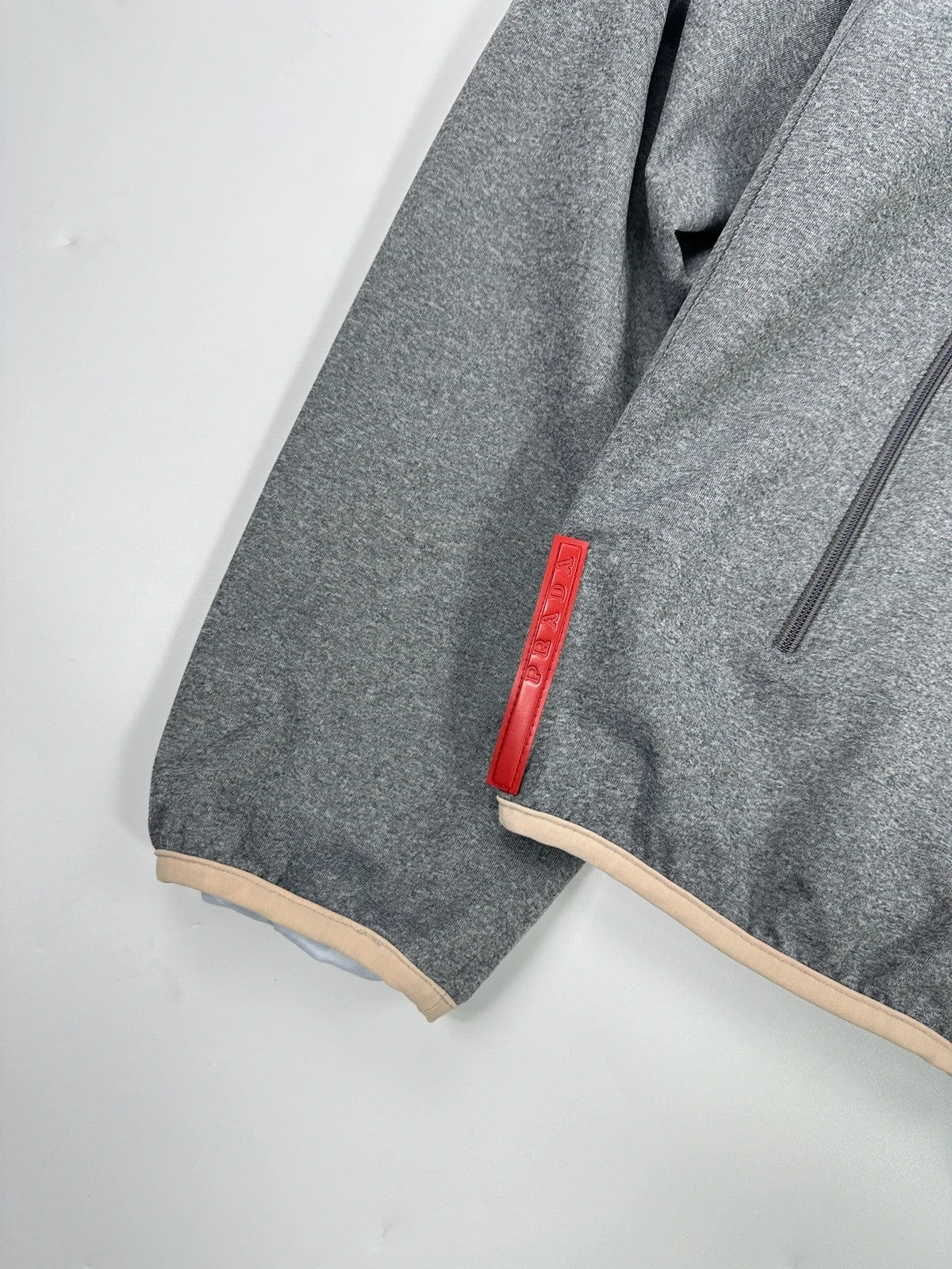 Prada Sport FW2000 Sky Blue & Grey Reversible Removable Sleeves Jacket