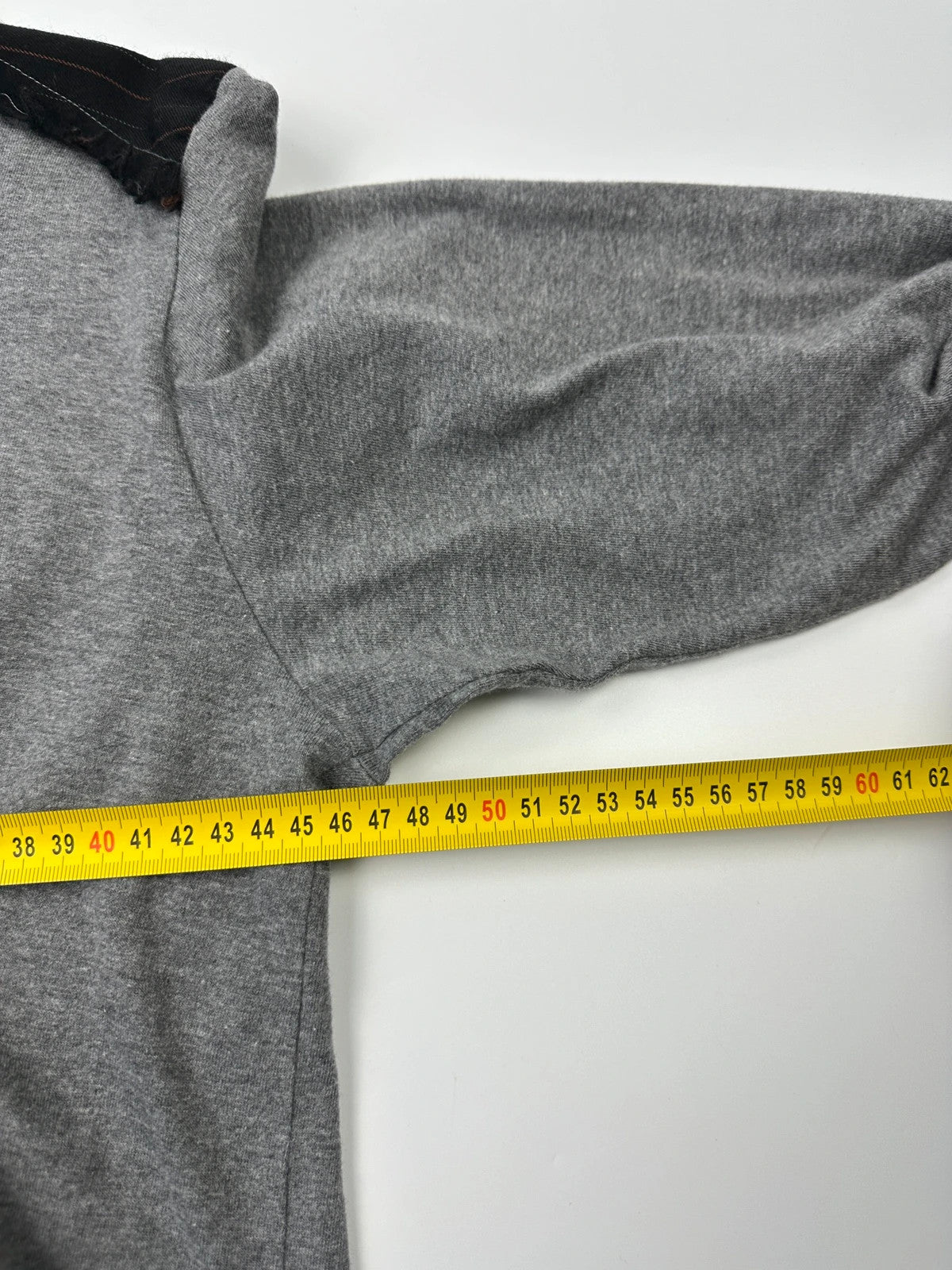 Comme Des Garçons HommenAD2007 Grey Tartan Cotton & Wool Longsleeves Tee