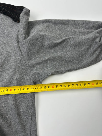 Comme Des Garçons HommenAD2007 Grey Tartan Cotton & Wool Longsleeves Tee