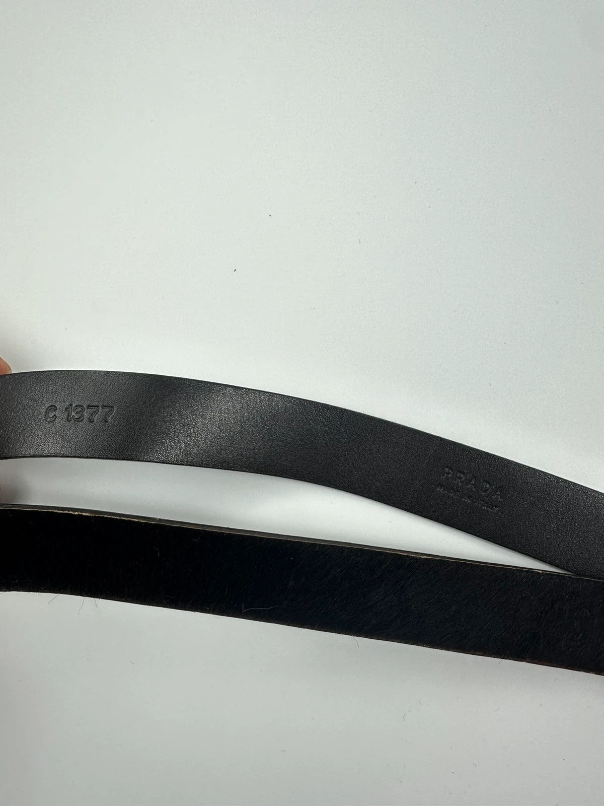 Prada 90´s Brown Fur Belt