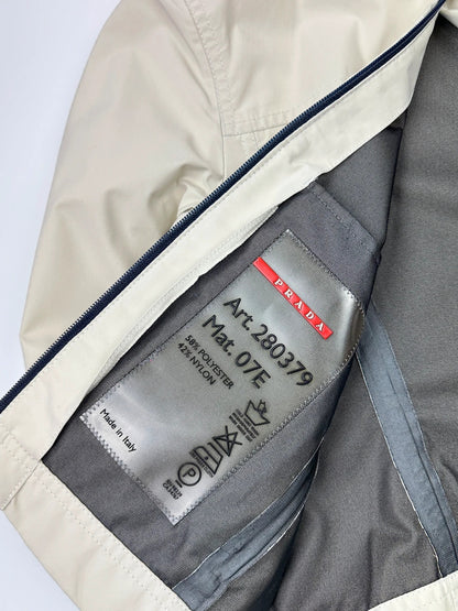 Prada Sport SS2000 Nylon Beige Gore-Tex Rain Jacket