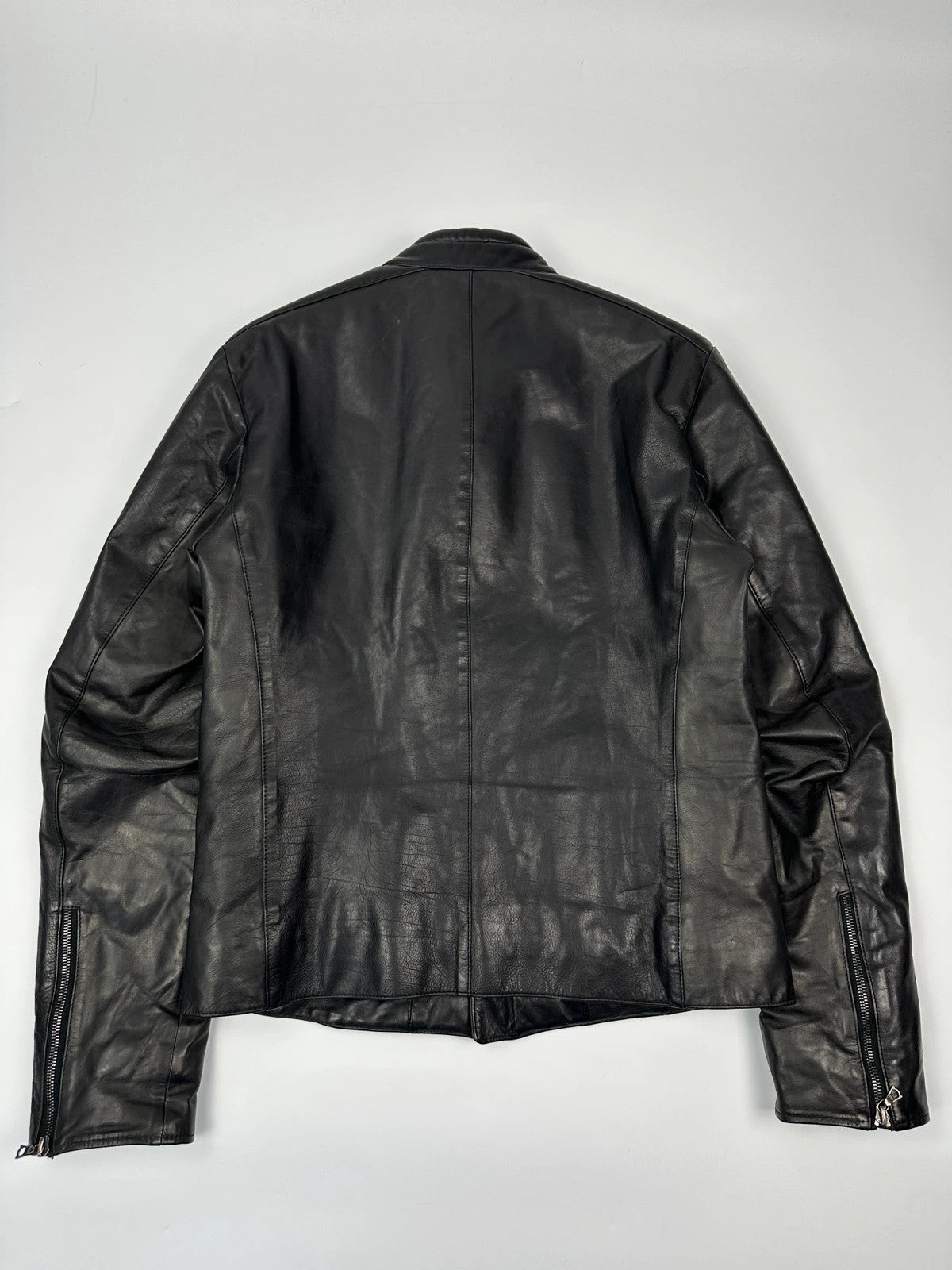Prada Milano 90’s Motor Leather Jacket Bomber