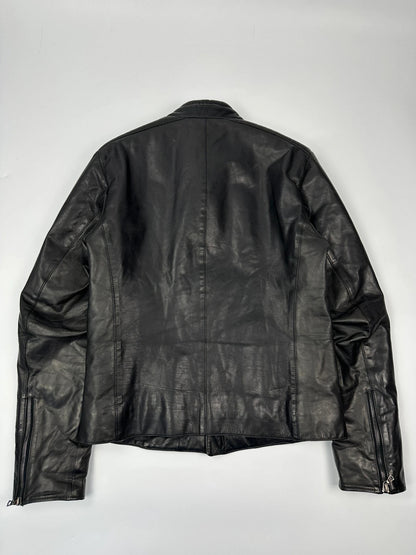 Prada Milano 90’s Motor Leather Jacket Bomber