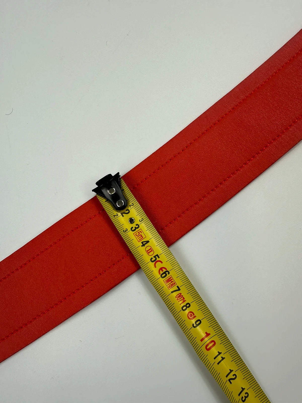 Prada SS2010 Large Red Rose Gold Leather Belt