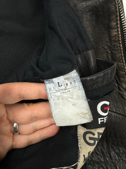 Gianfranco Ferré 00’s Brown Leather Bomber Jacket