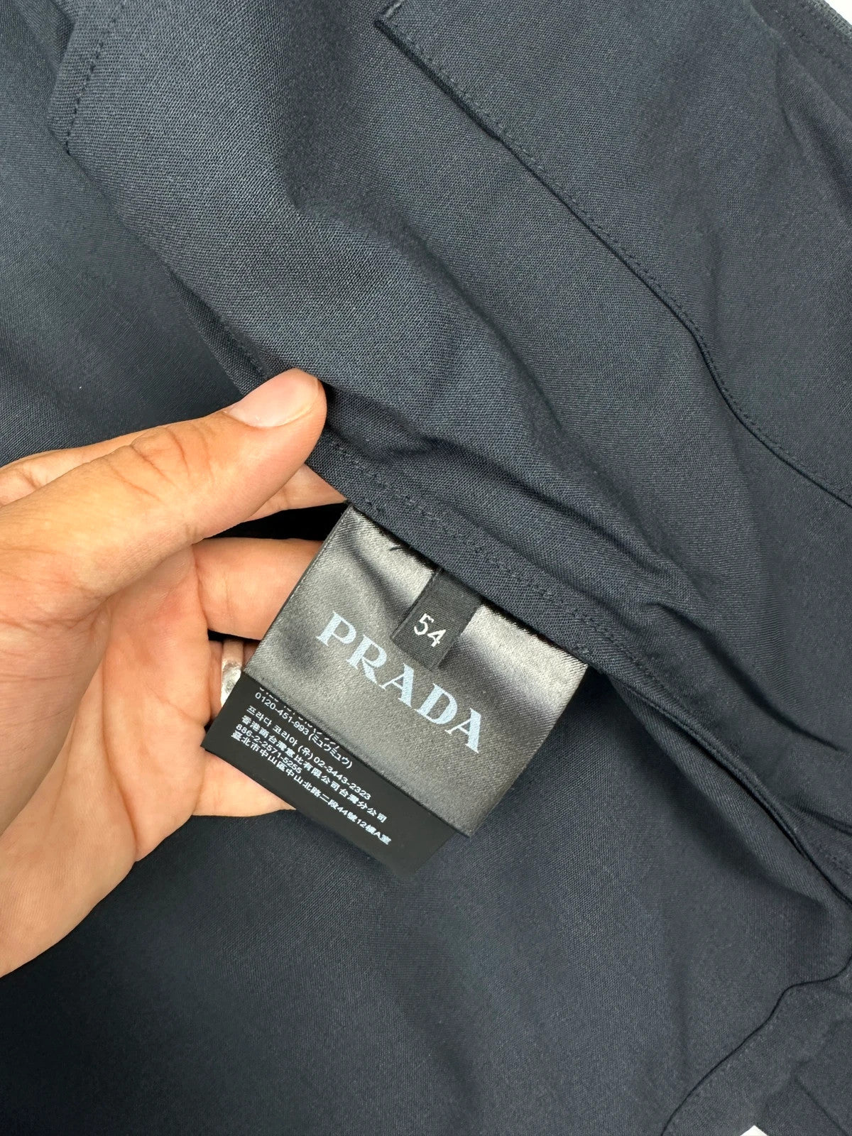 Prada Milano SS2025 Virgins Wool Light Crop Shirt Jacket