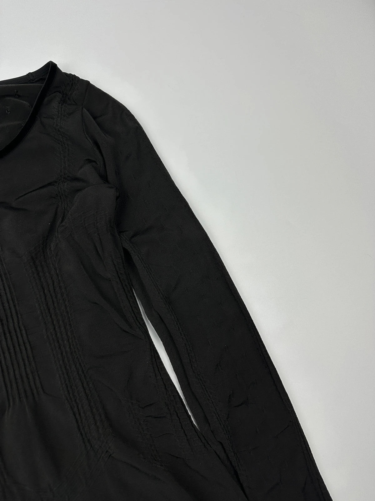 Marithé + François Girbaud 00’s Stretch Fitted Black Longsleeves