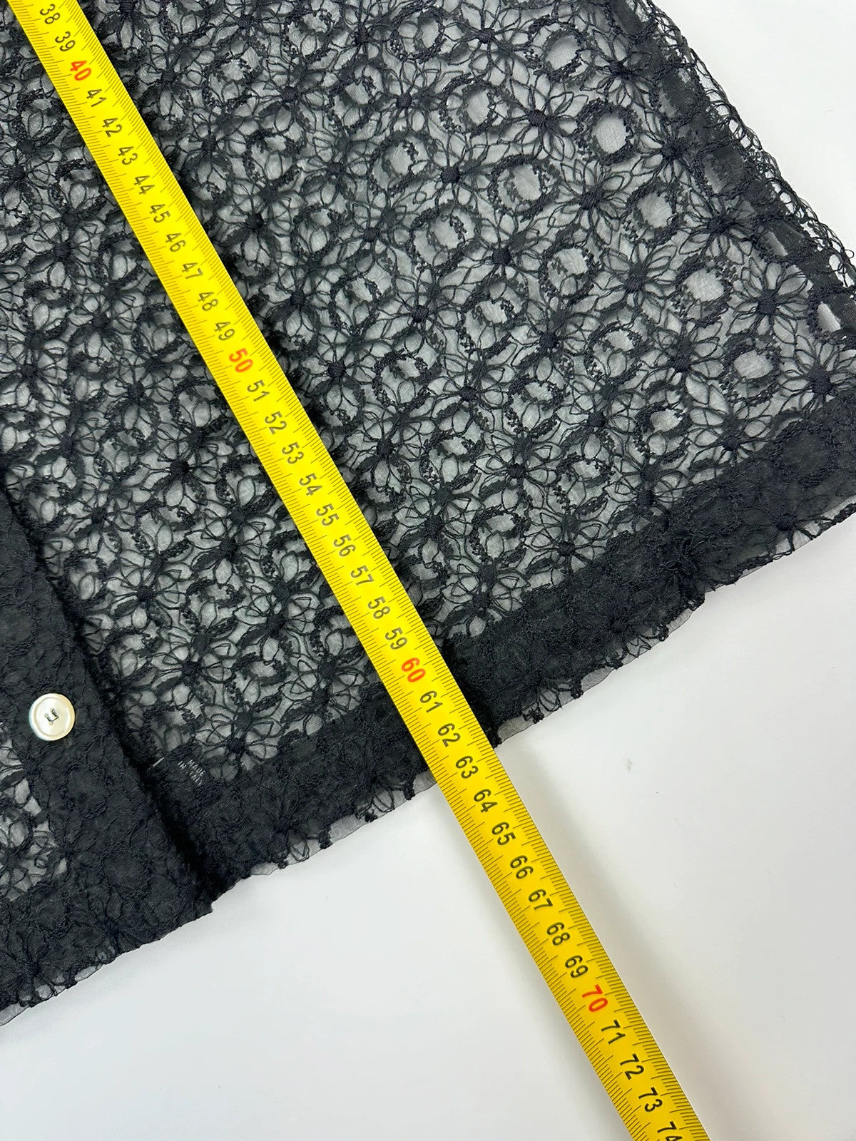 Dolce & Gabbana 00’s Laces Mesh See Trough Black Shirt