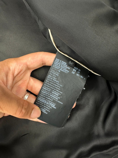 Prada Milano FW2013 Black Padded Silk Hooded Bomber Jacket