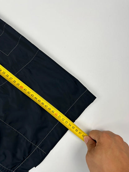 Prada Sport SS2003 Navy Blue Tech Nylon Skirt Contrast Stitches