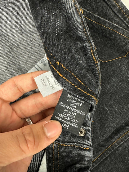 Marithé + François Girbaud 00’s Black & Blue Baggy Velcro Denim Pants