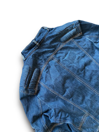 D&G ARCHIVE MULTI ZIP DENIM BIKER JACKET