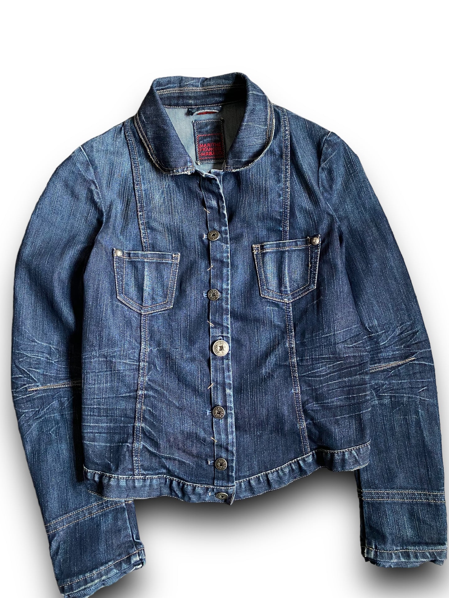 MARITHE + FRANCOIS GIRBAUD DENIM CROP JACKET