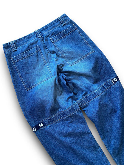 MFG AJUSTABLE BAGGY DENIM PANTS