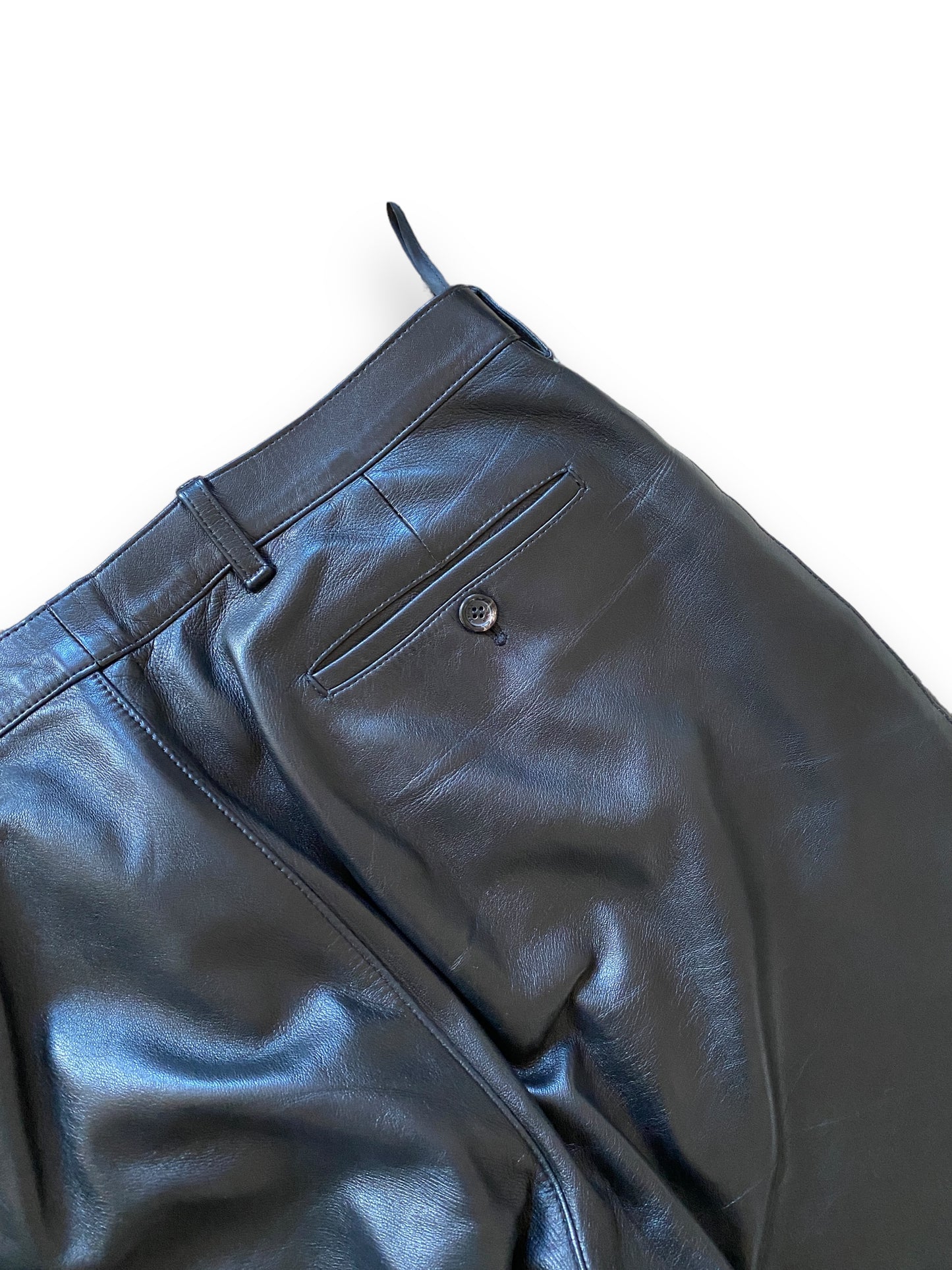 PRADA MAIN LINE LEATHER PANTS