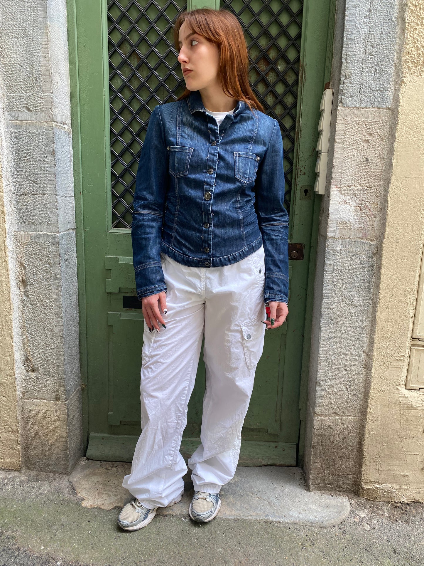 MARITHE + FRANCOIS GIRBAUD DENIM CROP JACKET