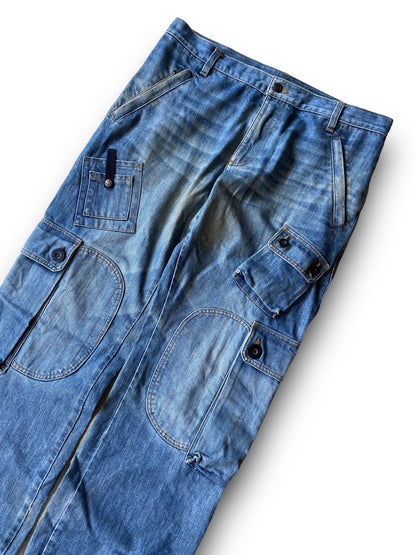 D&G CARGO DENIM ARCHIVE PARACHUTE PANTS