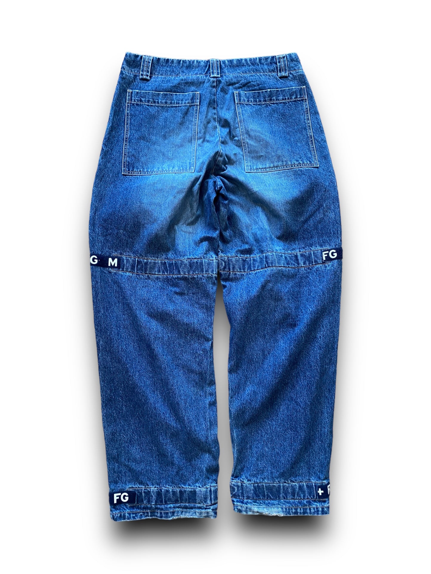 MFG AJUSTABLE BAGGY DENIM PANTS