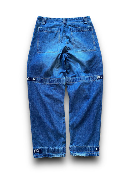 MFG AJUSTABLE BAGGY DENIM PANTS