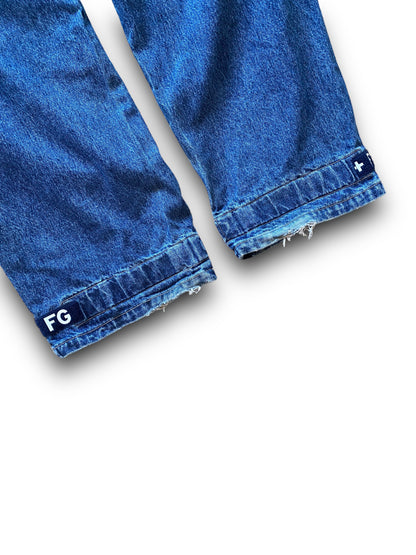 MFG AJUSTABLE BAGGY DENIM PANTS