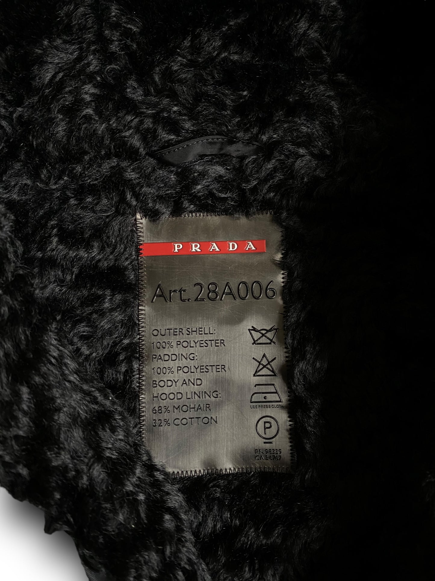 PRADA SPORT JACKET W MOHAIR