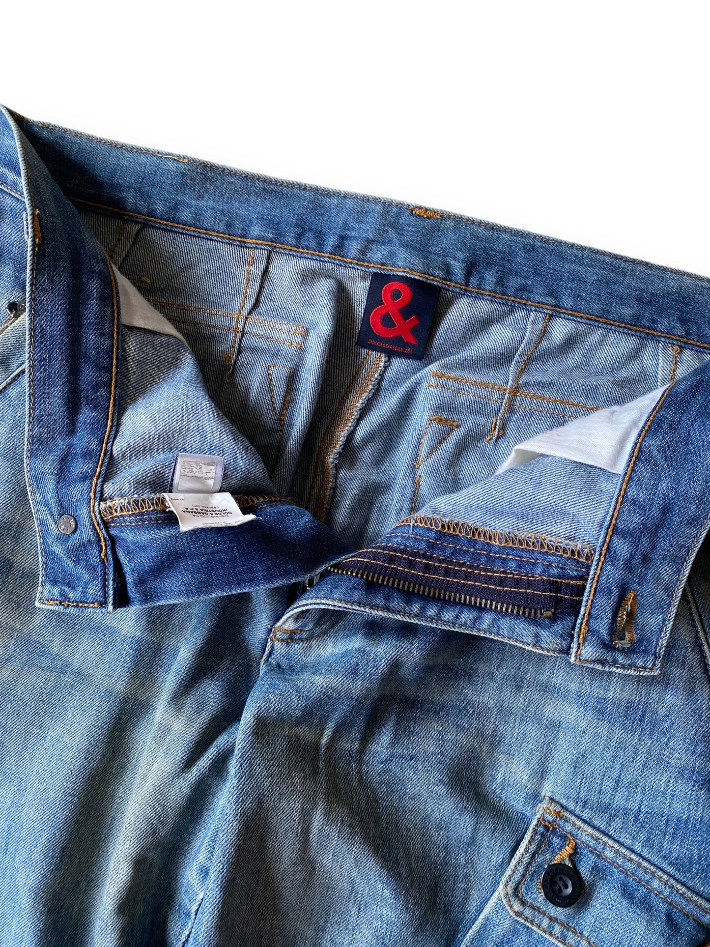 D&G CARGO DENIM ARCHIVE PARACHUTE PANTS