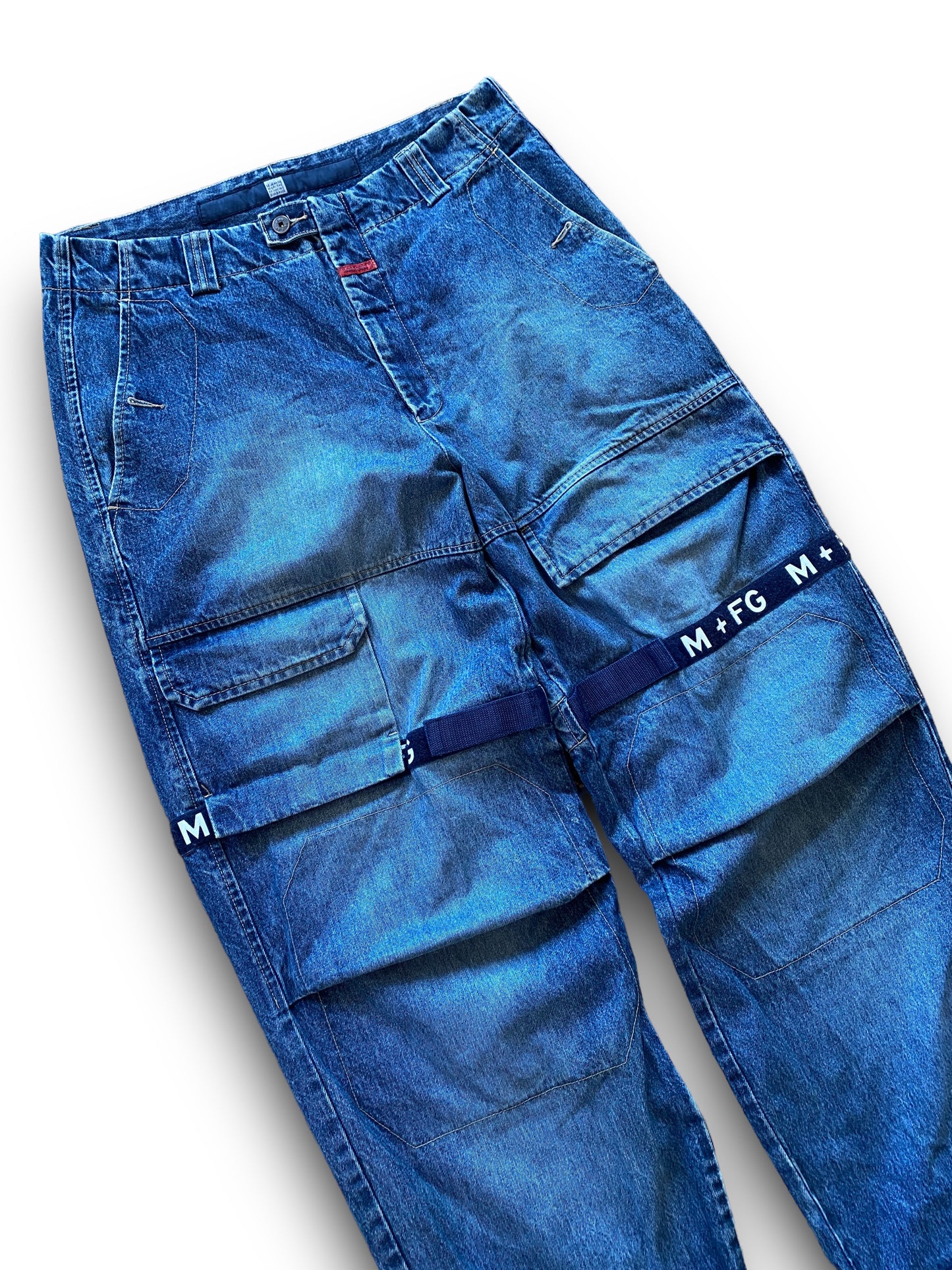 MFG AJUSTABLE BAGGY DENIM PANTS