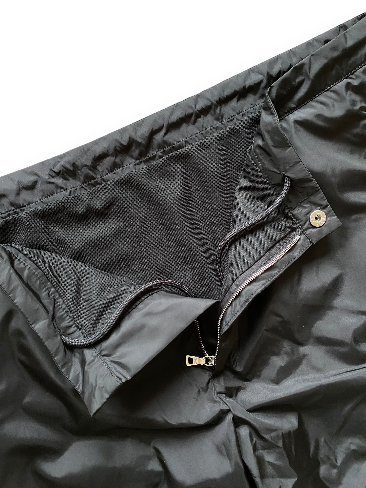 PRADA BLACK NYLON SWIM SHORT